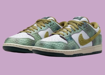 Alexis Sablone Nike SB Dunk Low Oil Green Paar