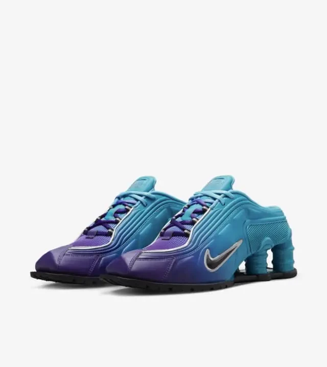 靴 Nike shox mr4 martine rose Blue purple Martine Rose x Nike Shox MR4 Blue Colorway Info | Hypebae