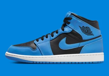 Jordan 1 Mid University Blue Black seite außen