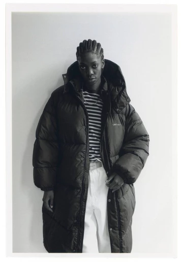 Carhartt Herbst Winter 2023 Frauen puffer jacke schwarz