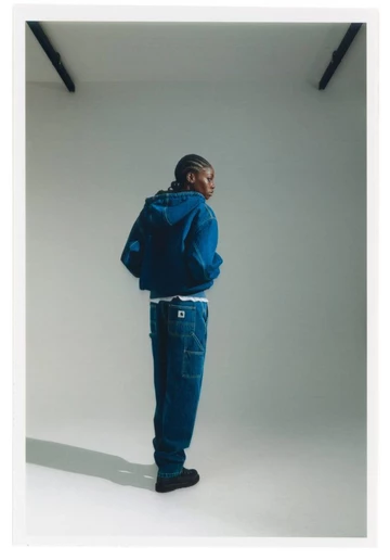 Carhartt Herbst Winter 2023 Frauen Jeansjacke mit Hoodie