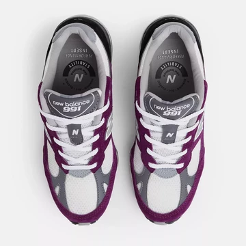 New Balance 991v1 Bright Renaissance Purple von Oben