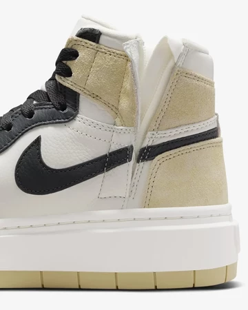 Jordan 1 High Elevate Team Gold Detail hinterer Teil
