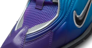 Martine Rose Nike Shox MR4 Scuba Blue details