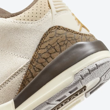 Jordan 3 Palomino Detail Ferse