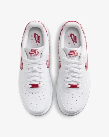 Air Force 1 Mystic Red Gingham von oben