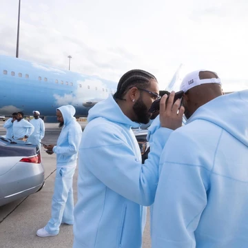 Drake NOCTA Nike Tech Fleece on the Phone