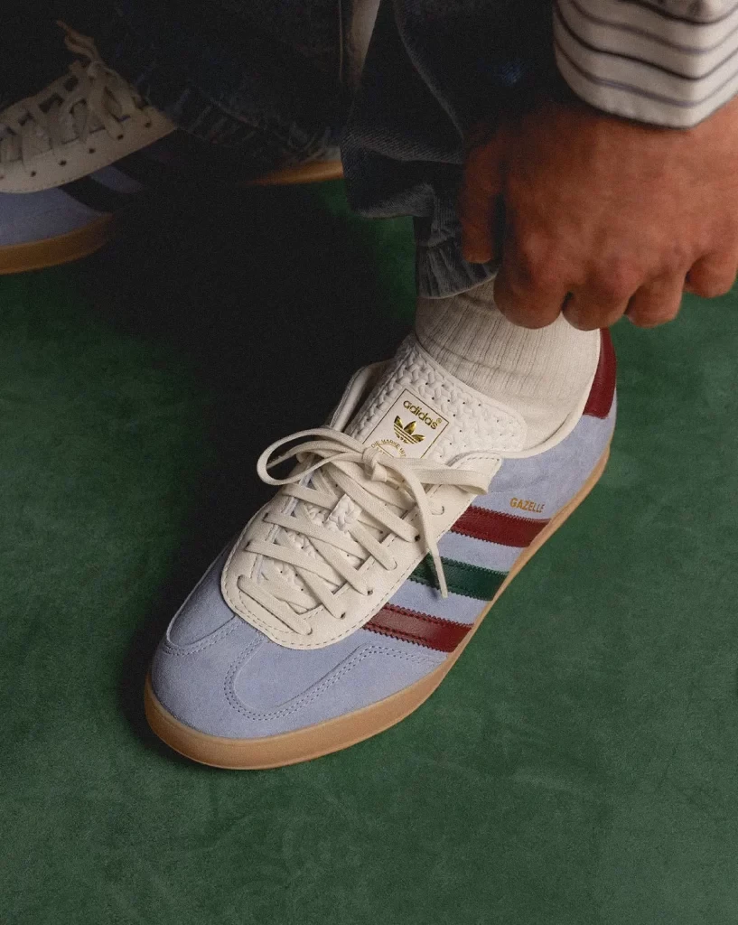 adidas gazelle silver green womens Adidas Gazelle Indoor Mineral Green Silver Dawn JI0323 – Sneaker Junkies main image 0