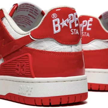 A Bathing Ape SK8 STA Red Detail Ferse
