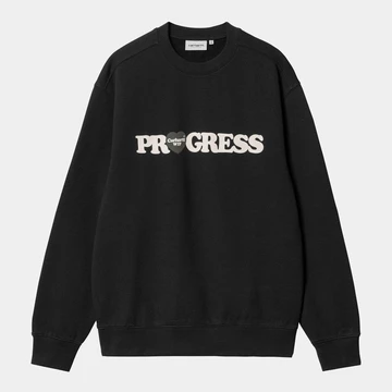 Carhartt Herbst Winter 2023 Herren schwarzer Pullover mit Love Aufdruck