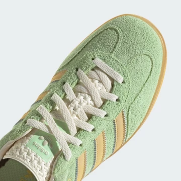 adidas Gazelle Indoor Semi Green Spark Detail Toebox