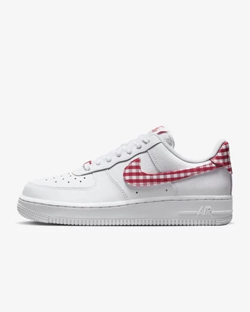 Air Force 1 Mystic Red Gingham Seite außen