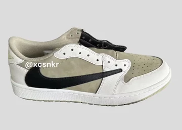 Travis Scott Jordan 1 Low Golf seitenansicht
