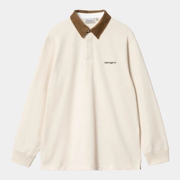 Carhartt Herbst Winter 2023 Herren longsleeve mit kragen beige