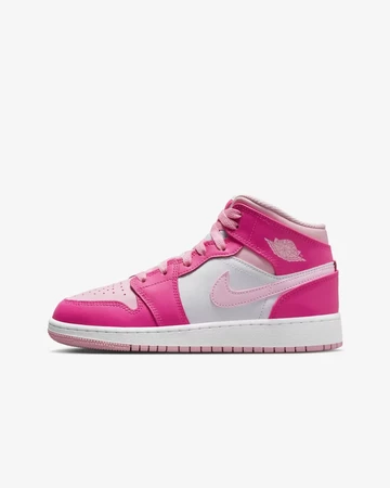 Jordan 1 Mid GS Medium Soft Pink Seite außen