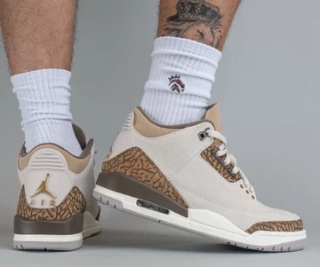 Jordan 3 Palomino On Feet von Hinten