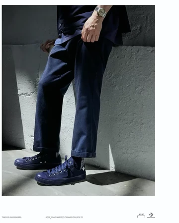 A COLD WALL Converse Chuck 70 Low Navy On Feet