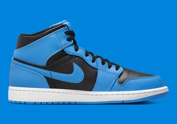 Jordan 1 Mid University Blue Black seite innen