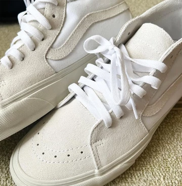 JJJJound Vans Vault True White Pack SK8 Mid Detail
