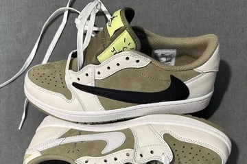 Travis Scott Jordan 1 Low Golf Leak Foto