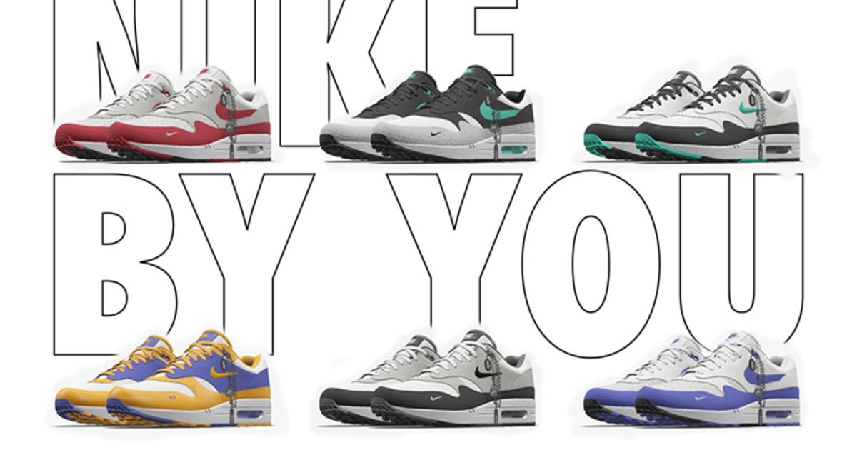 靴 Nike Air Max 1 by you nike-by-you-air-max-1-by-you-