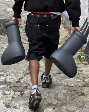 MSCHF Big Black Boot In Hand