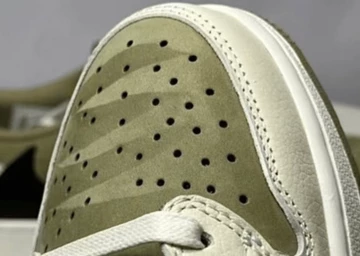 Travis Scott Jordan 1 Low Golf Details Toe Box