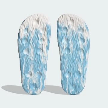 adidas adilette 22 White Blue MX Sohle von Oben