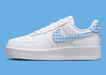 Air Force 1 University Blue Gingham außen