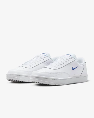 Nike Court Vintage White Game Royal schräg