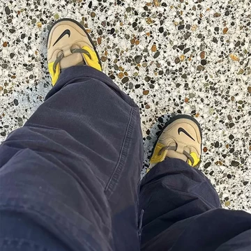 AMBUSH Nike Air More Uptempo Limestone On Feet