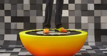 Martine Rose Nike Shox MR4 Safety Orange Lookbook 2