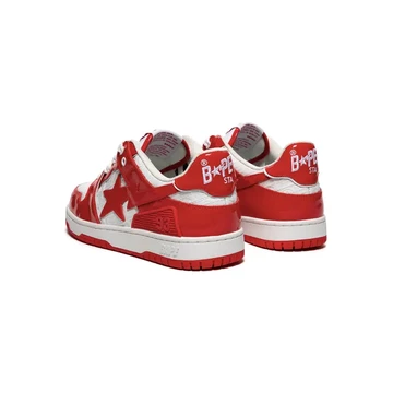 A Bathing Ape SK8 STA Red von Hinten