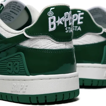 A Bathing Ape SK8 STA Green Detail Ferse
