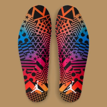 Jordan 1 Zoom CMFT 2 Grey Gold Einlegesohle bunt