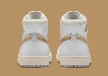 Jordan 1 Zoom CMFT 2 Grey Gold von hinten