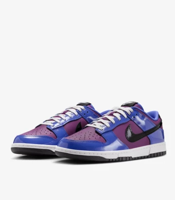 Nike Dunk Low Patent Leather Pack schräg