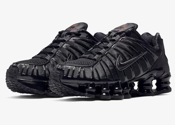 Nike Shox TL Triple Black sohle schräg