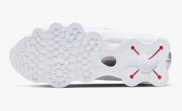 Nike Shox TL White Metallic Silver Sohle