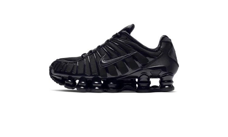 Black nike shox kids on sale