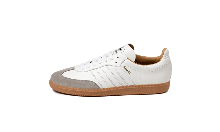 Der adidas Samba White Crystal Made in Italy von außen