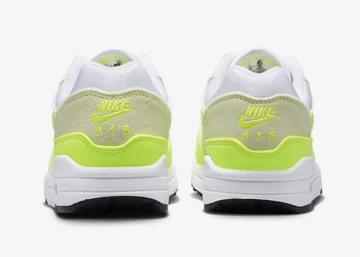 Air Max 1 Volt von hinten mit nike air logo auf der ferse