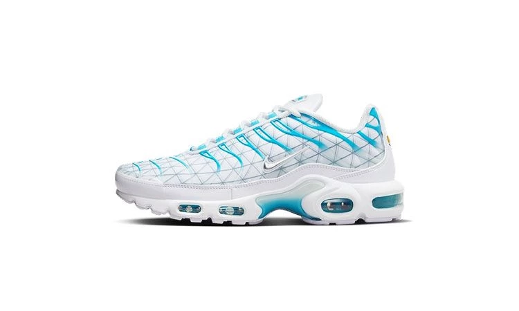 Air max plus blue and white deals