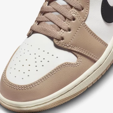 Jordan 1 Mid Sail Desert toebox