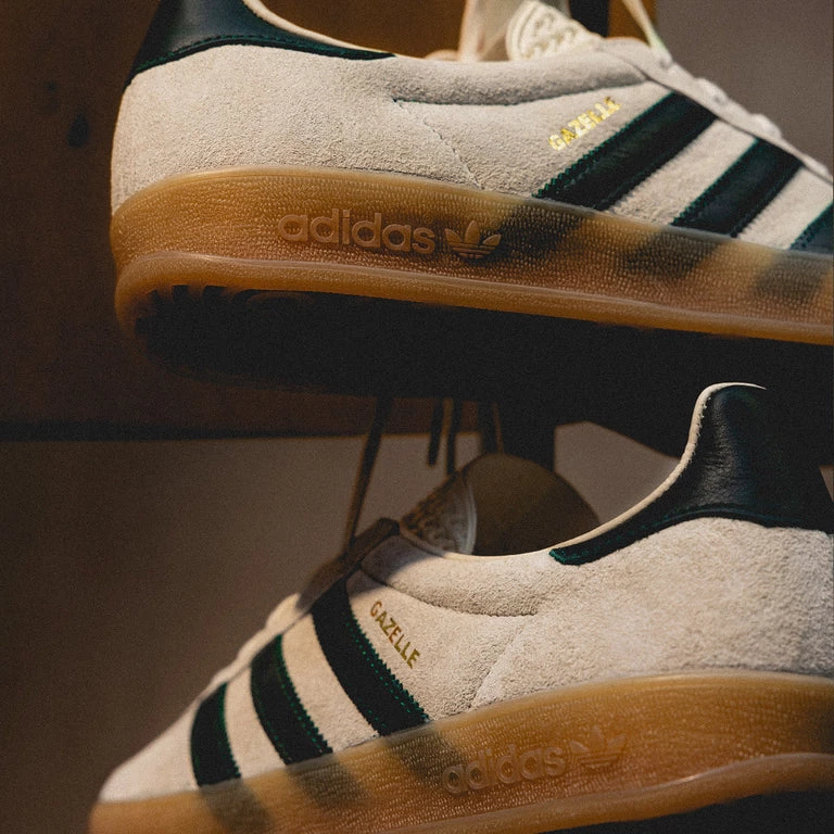 adidas gazelle silver green womens Adidas Gazelle Indoor Cream White Collegiate Green Gum IH7502  BM STORE  ORIGINAL FOOTWEAR