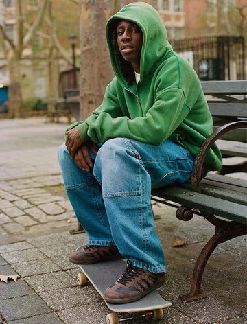 Kader Sylla adidas Samba ADV Brown Gum