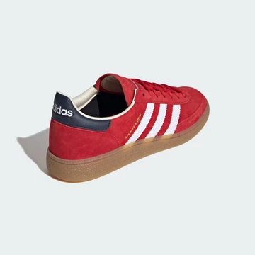 Sporty & Rich x adidas Handball Spezial Olympic Red Außenseite von schräg hinten