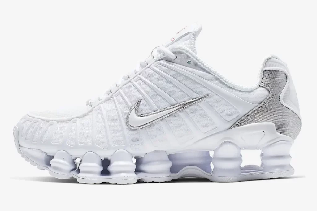 Nike Shox TL White Metallic Silver AR3566 100 Dead Stock