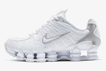 Nike Shox TL White Metallic Silver außen