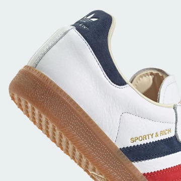 Sporty & Rich x adidas Samba Olympic White Ferse